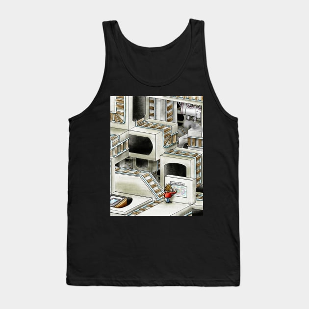 Escher station Tank Top by CIZDIBUJOS